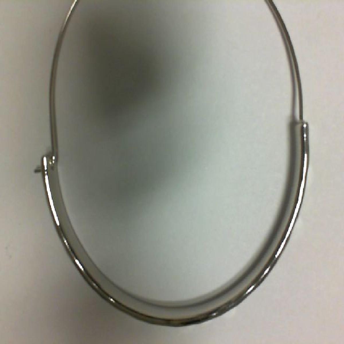 Créole Dorm Pend Pamp Longueur 2 Cm Attaches Platine Finition Satinée – Or Jaune 18 Carats