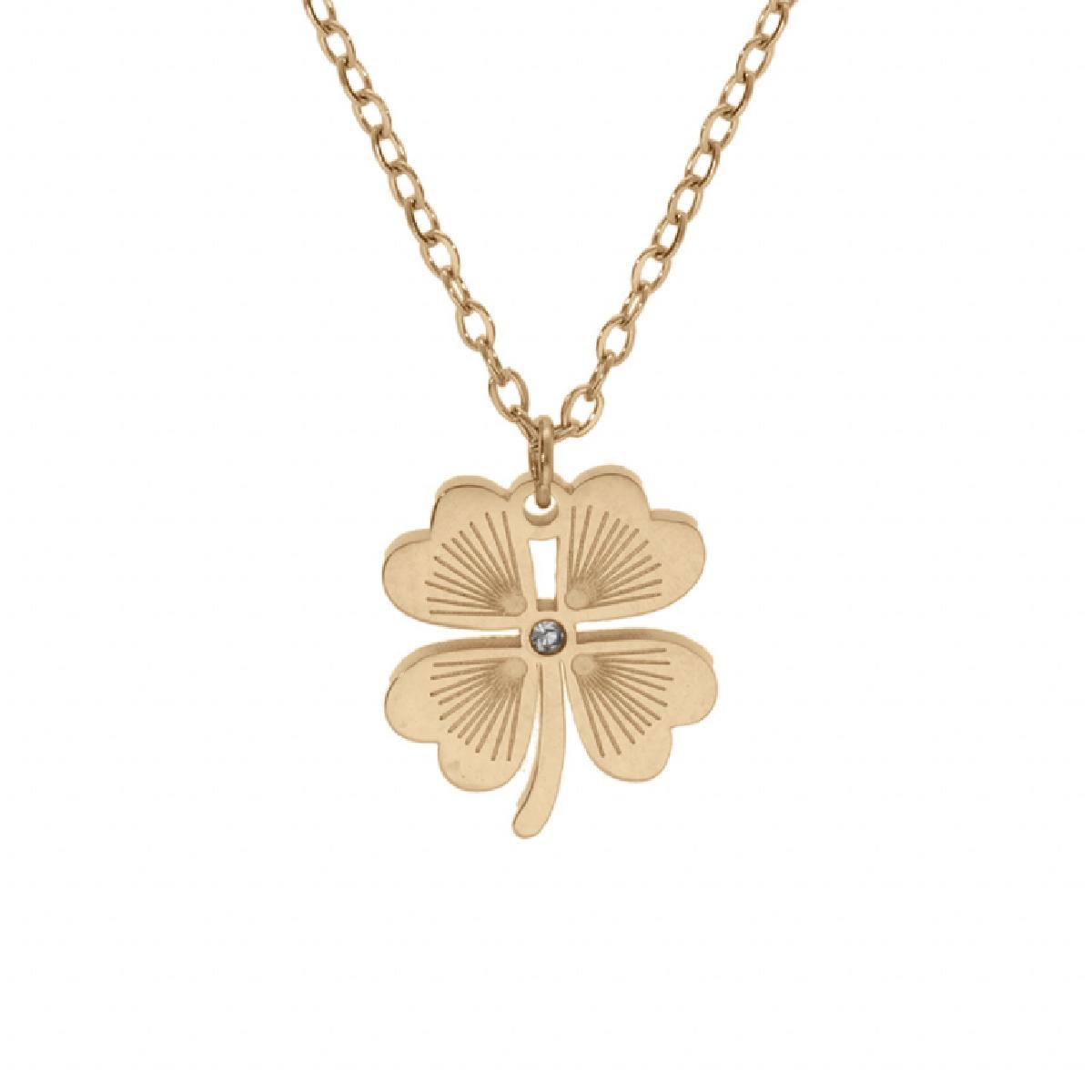 Collier Simple P. Blanches Longueur Réglable Satiné Finition Matte – Acier Zirconium