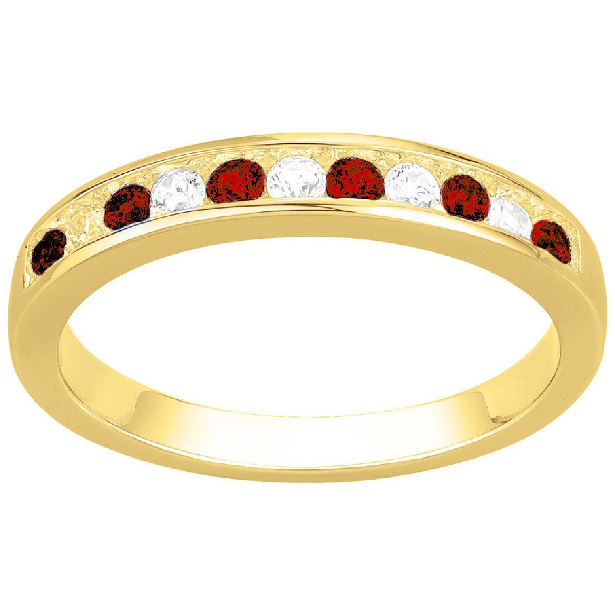 Pendentif Grande Composition de Pierres Rouges Version Distincte Prolongée – Zirconium