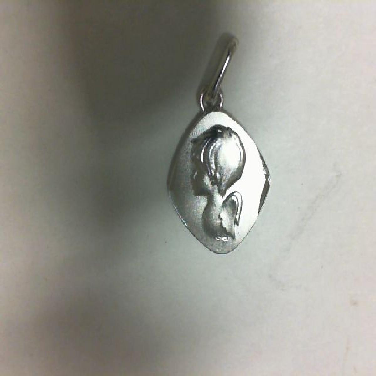 Médaille symbolique – Pendentif discret gravé – AU750, fabrication artisanale française