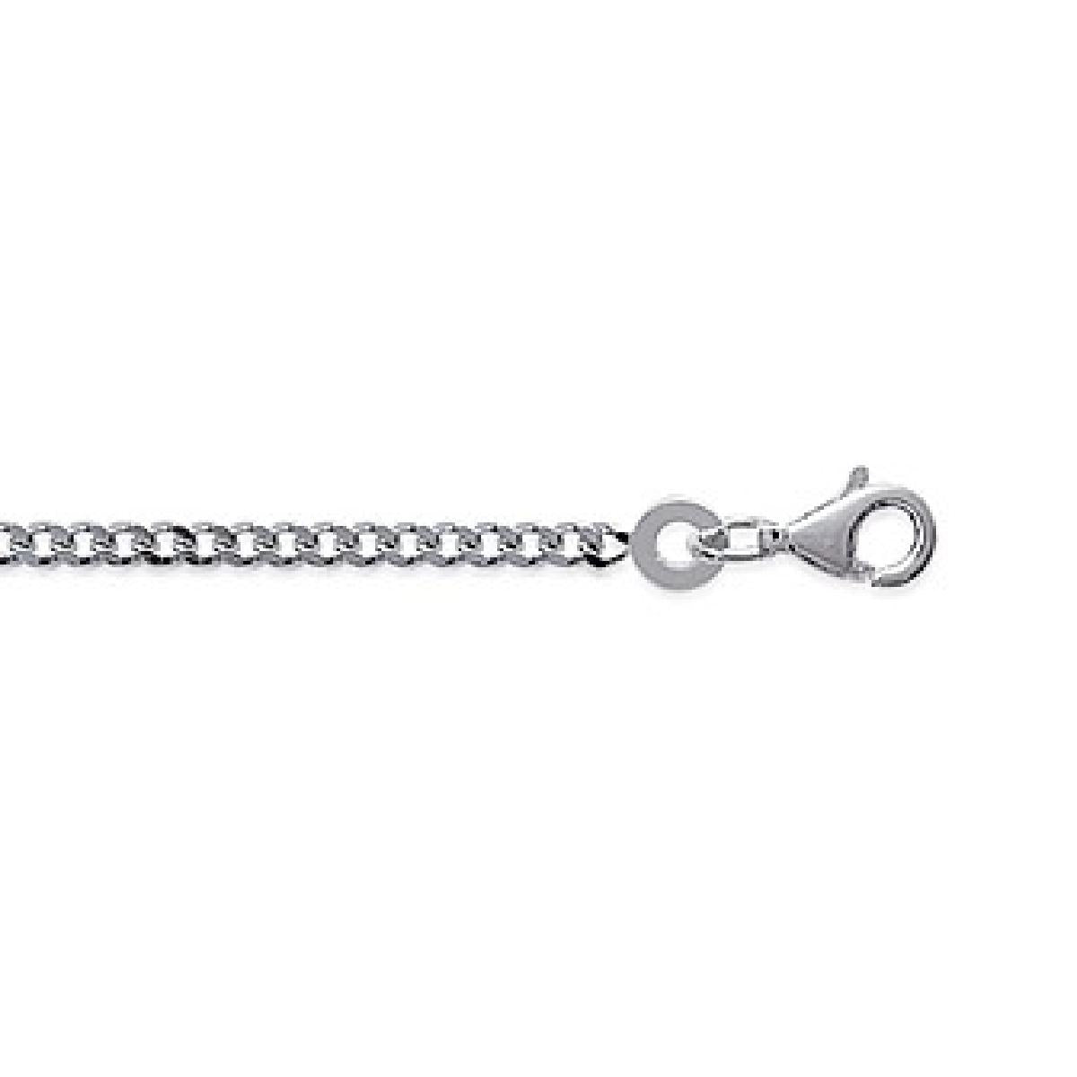 Collier AG925 Modèle Vague Gravée Longueur Ajustable Interchangeable – Argent 925
