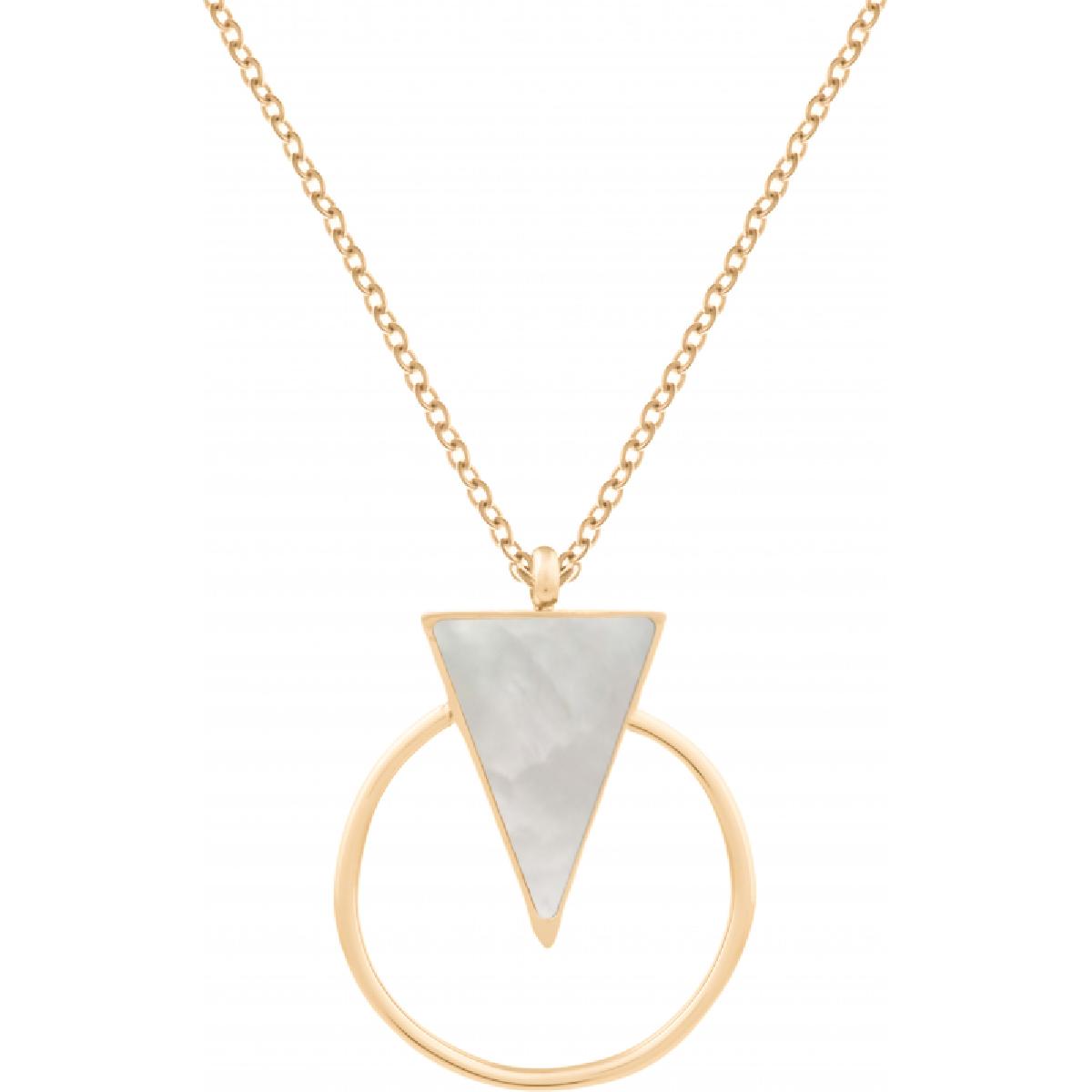 Collier Souple Longueur Réglable Pour Femme P. Blanches Collection Privée – Acier Et Nacre