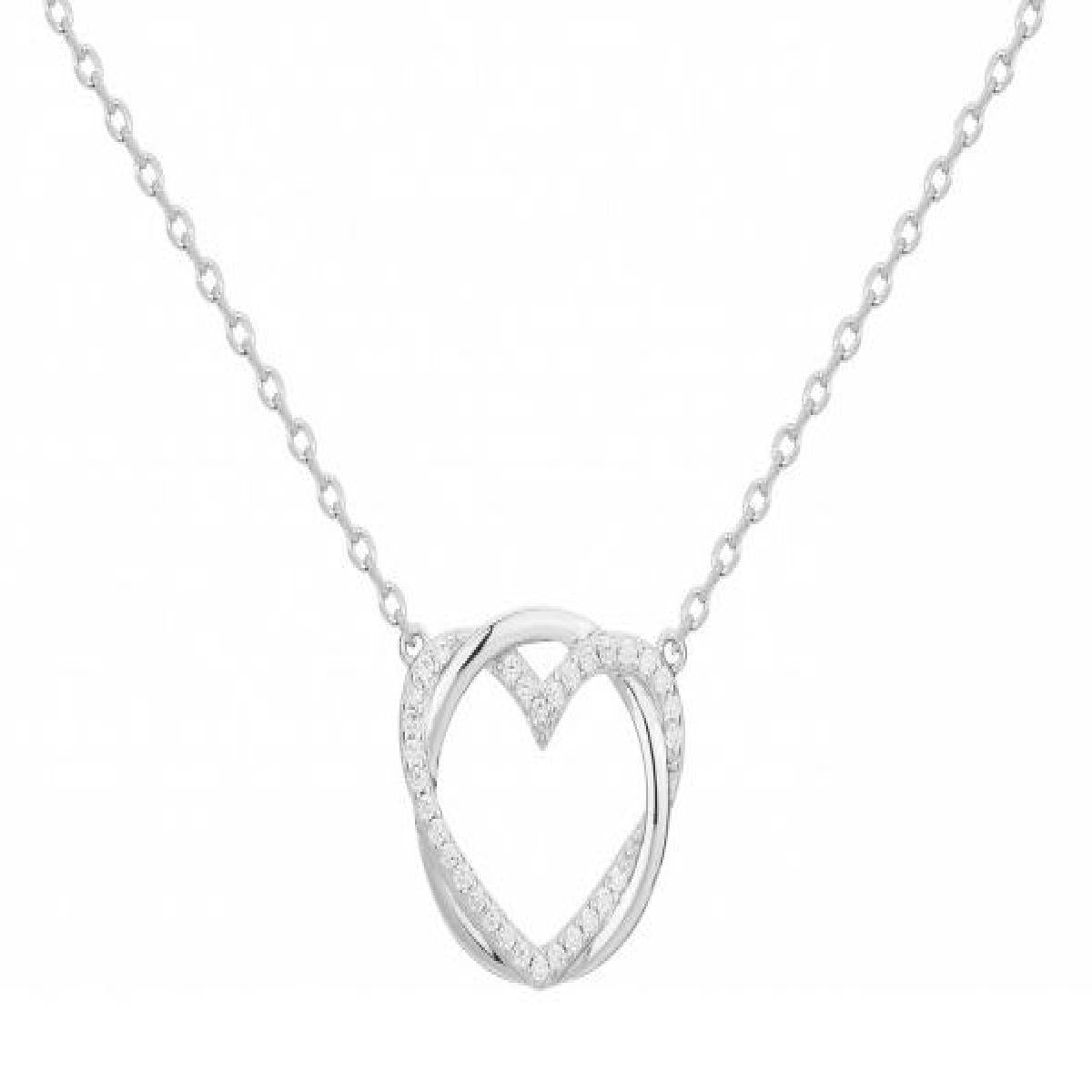 Collier simple P. Blanches – Argent 925 et Zirconium