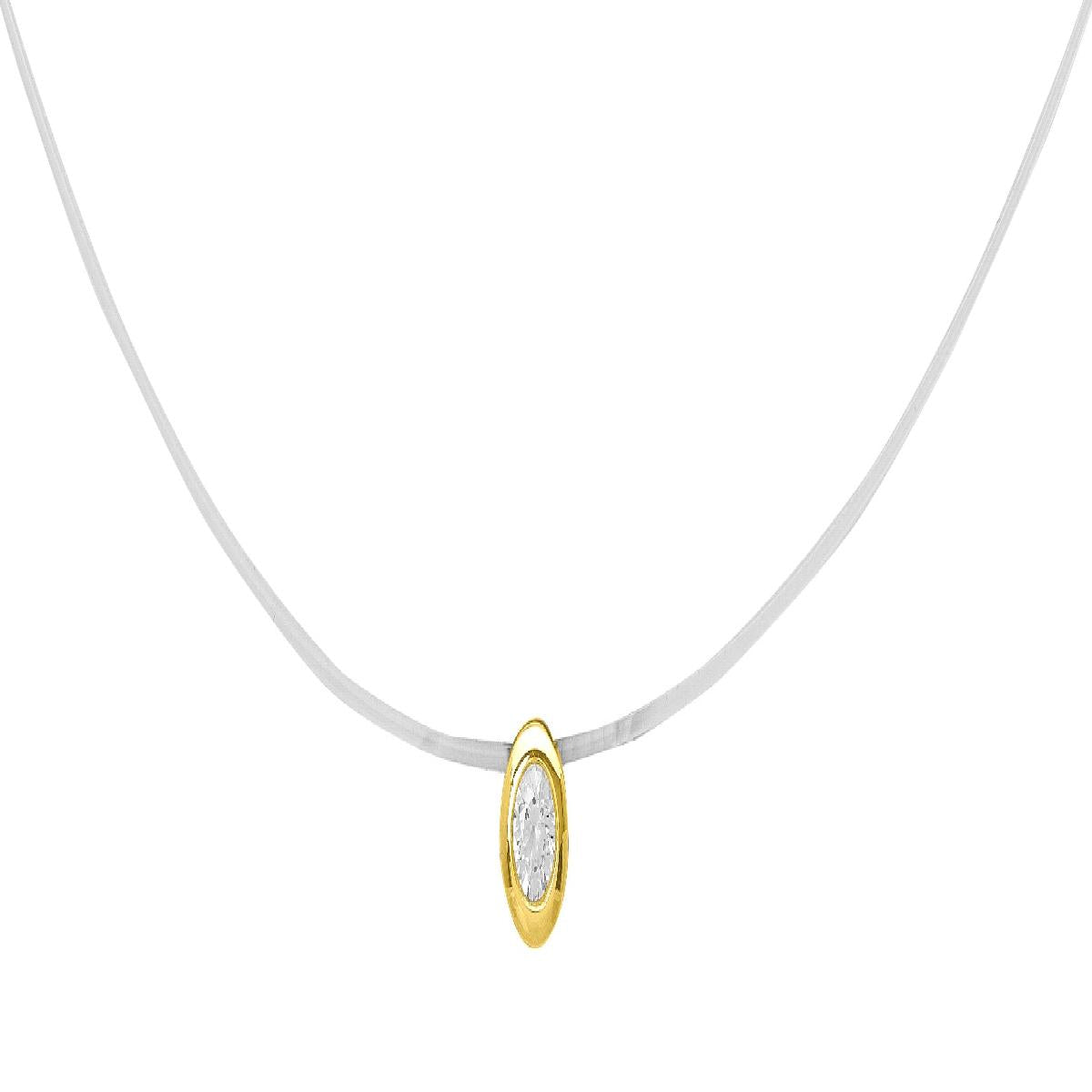 Collier Simple P Blanches Argent Fil Serein 45 Cm ALOÏZE Collection Pour Femme Actuelle