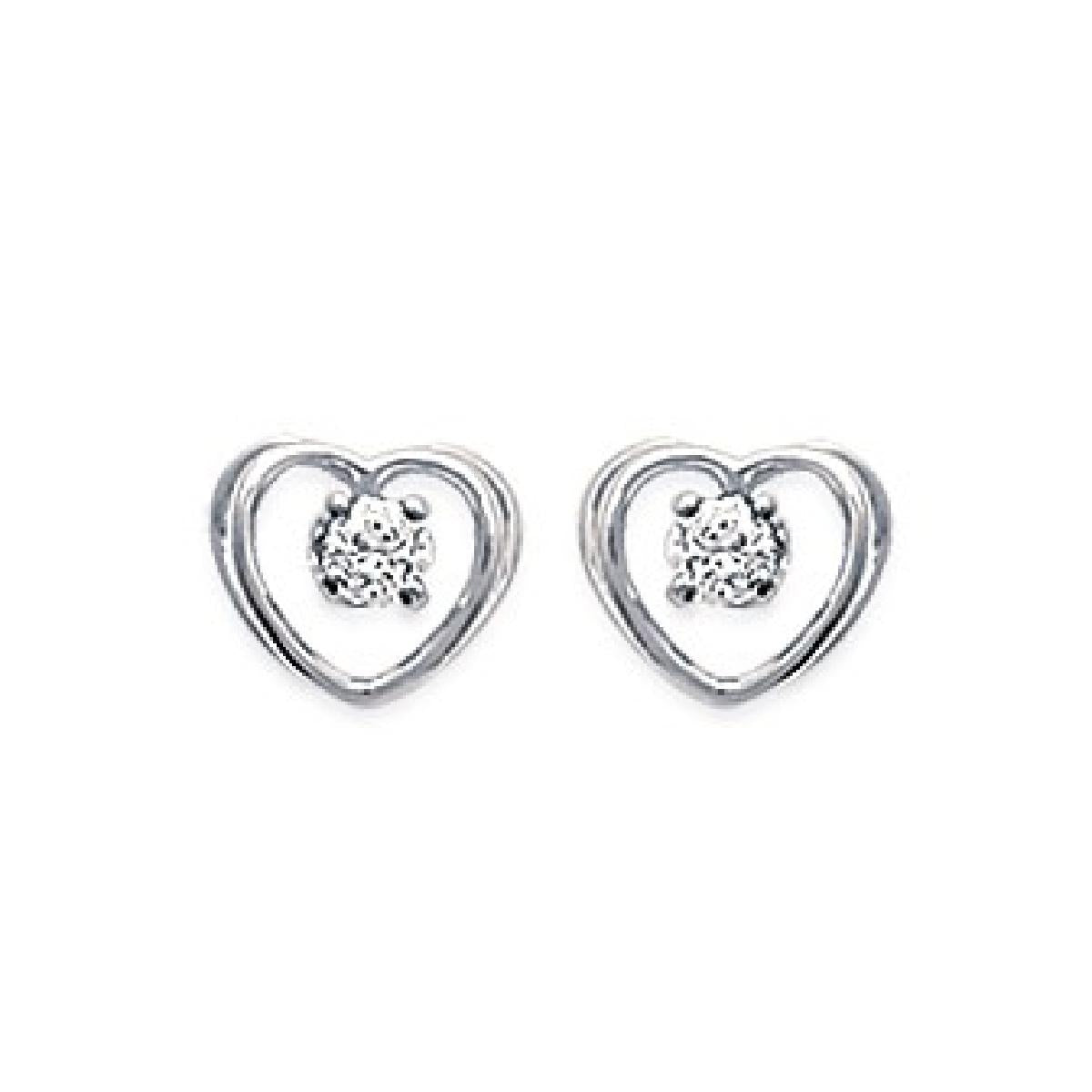Boucles d'oreilles AG925 – Zirconium