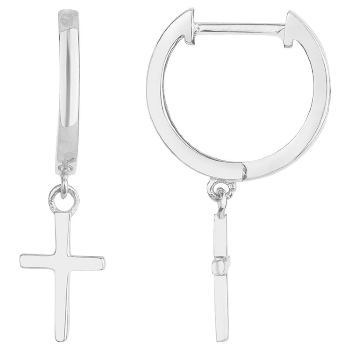 Boucles d'Oreilles AG925 – Argent Rhodié 925/1000