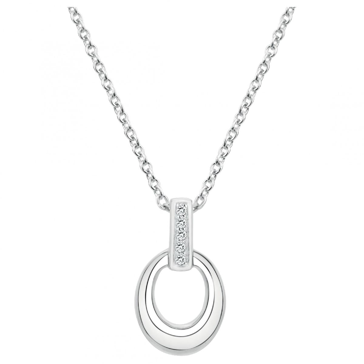 Collier ALOÏZE Collection Harmonie Edition Prestige Signature Initiale AG925 – Zirconium