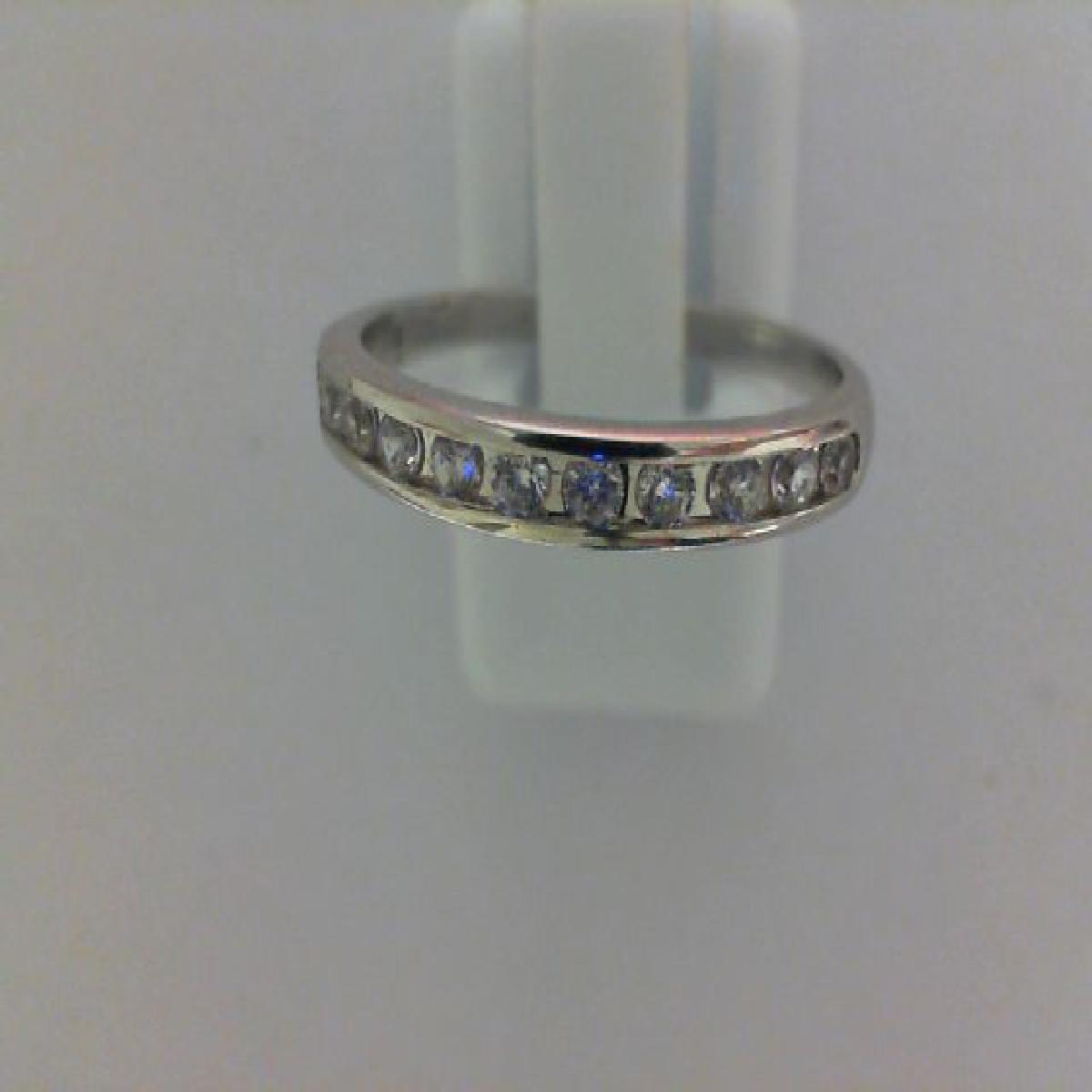 Alliances Demi-Tour Pierres Diamant Taille Brillant Serties en Rail Ornementation Fine – Or 18 carats