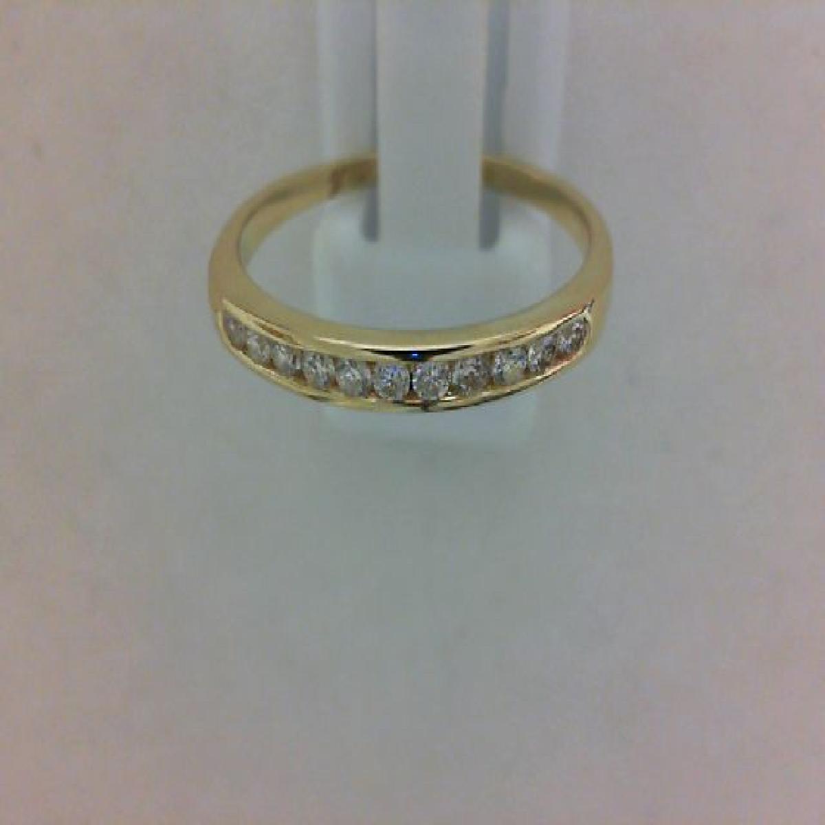 Alliances 1/2 Tour Pierres Brillants Sertie Rail Diamants 0,198 Carats – Or Jaune 18 Carats