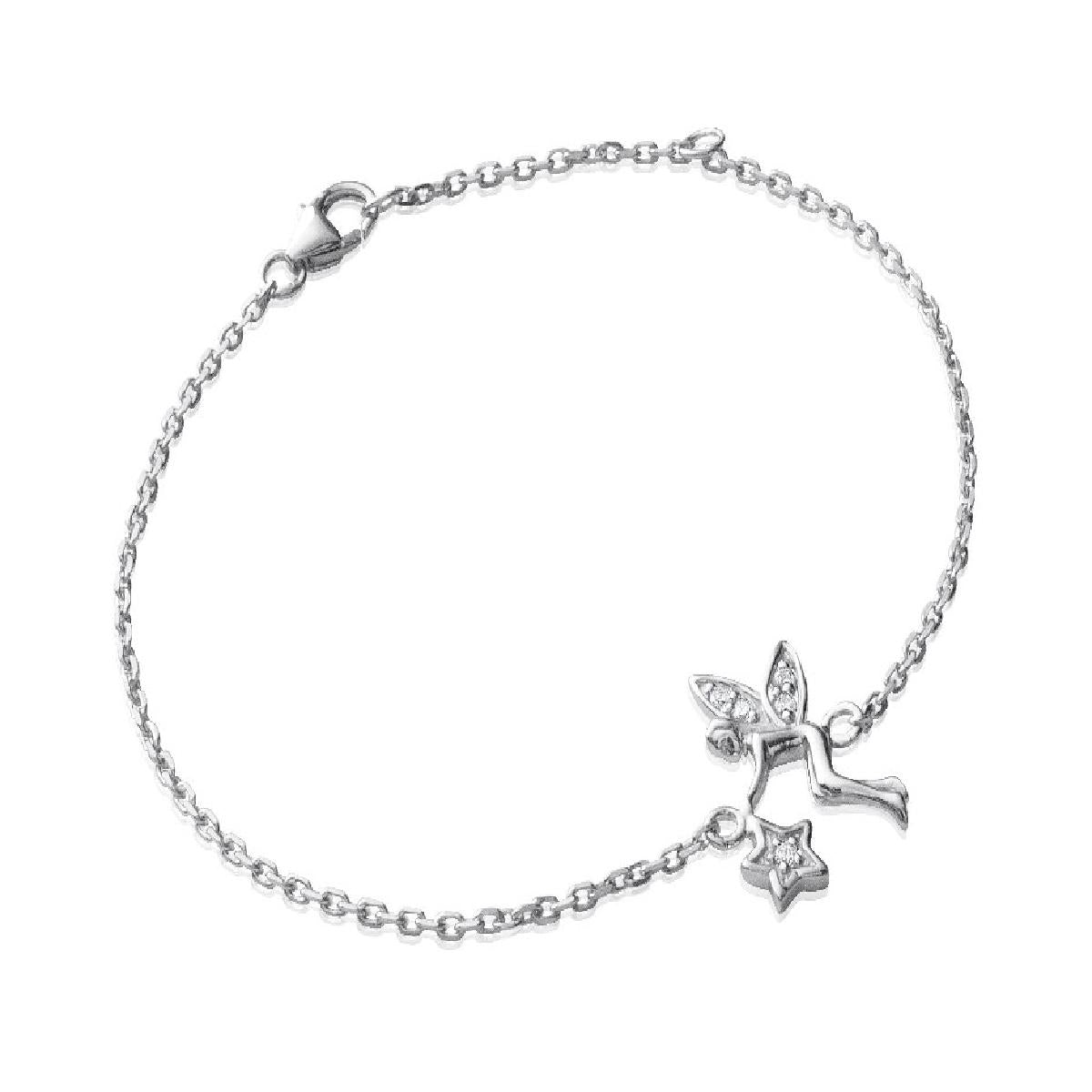 Bracelet AG925 – Argent Rhodié 925/1000 et Oxydes de Zirconium Taille Brillant Serti