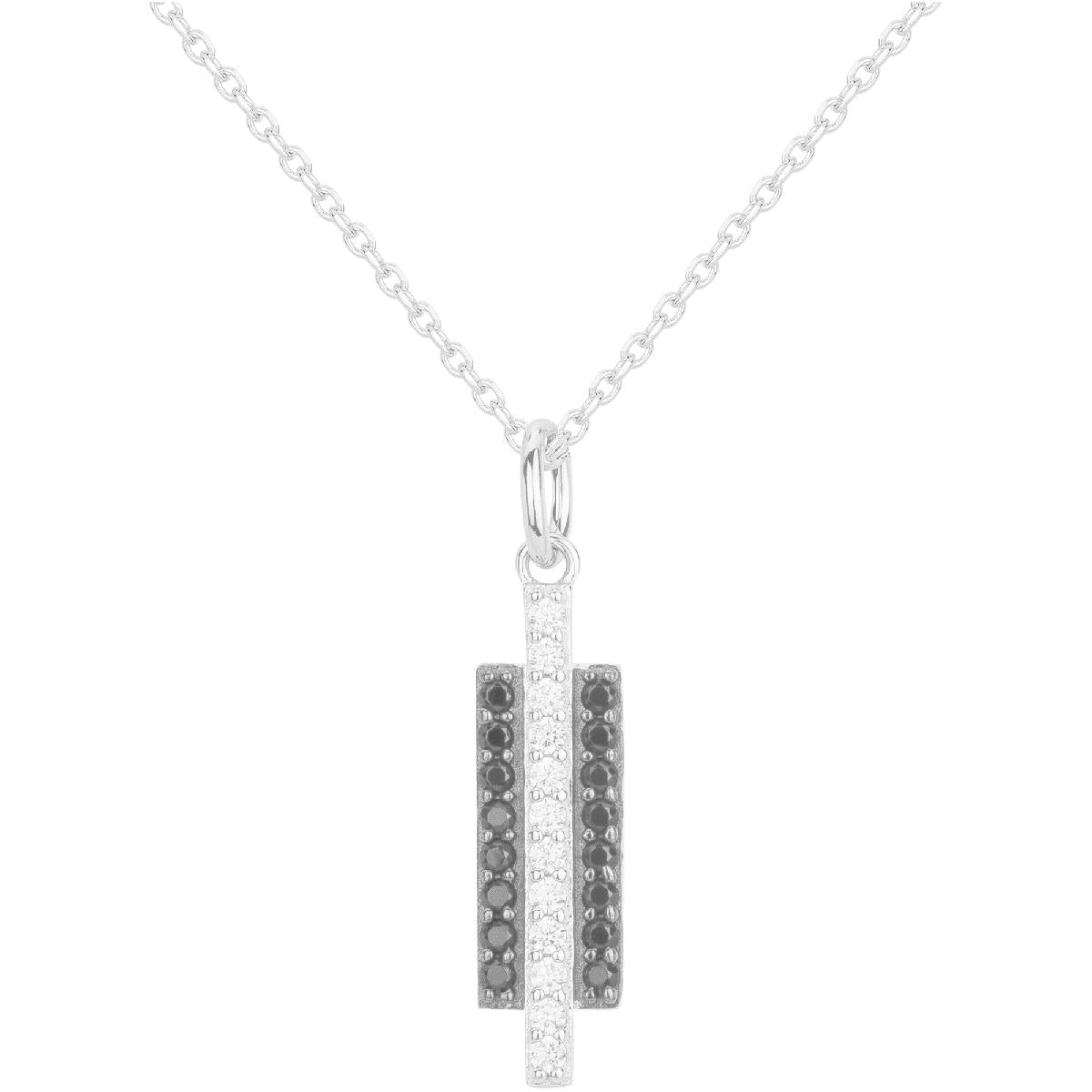 Collier Souple Modèle Plus Couleur Argent 925 Avec Zirconium Pour Femme Édition ALOÏZE