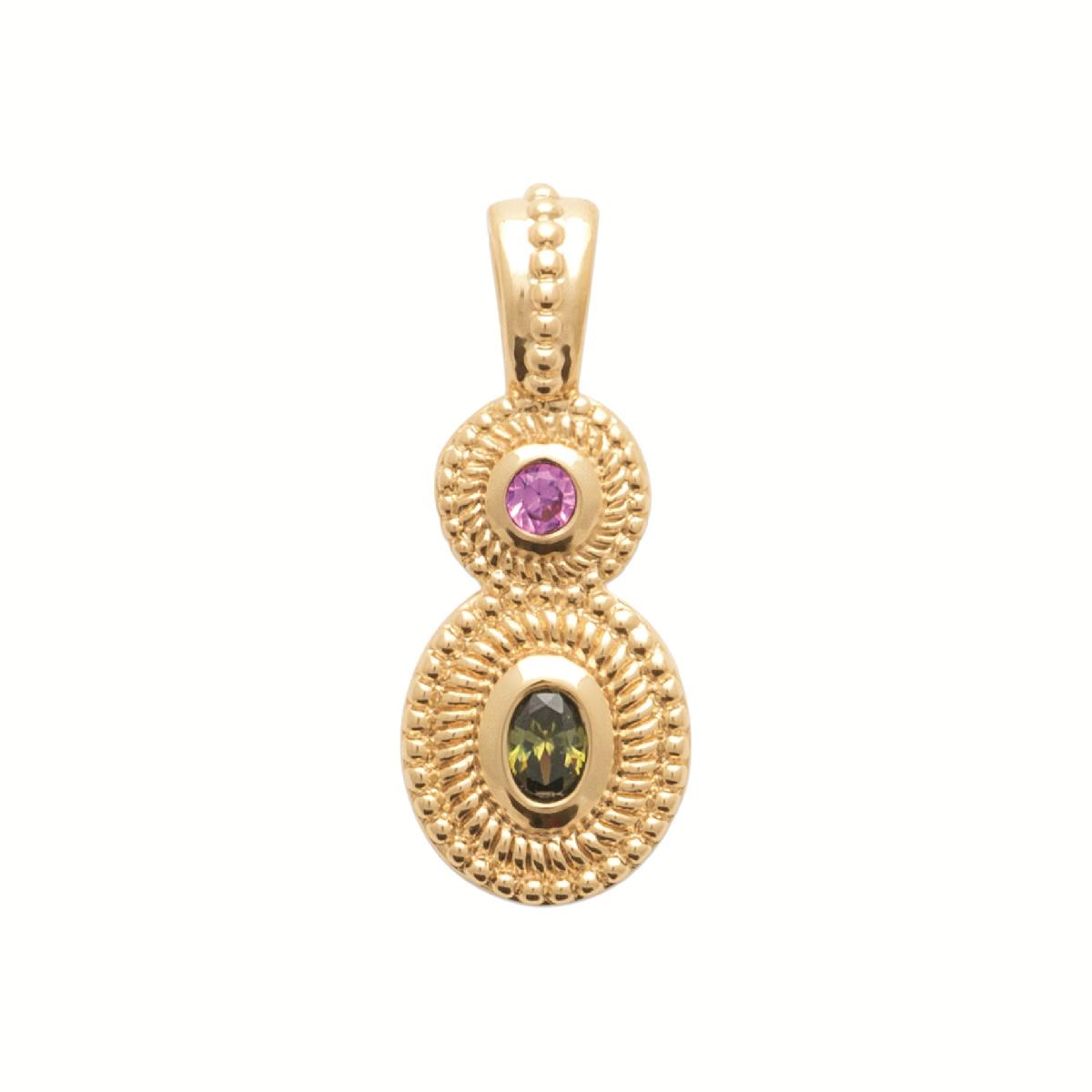 Pendentifs P.Couleur Composite No 001 Version 2024 Design Pour Chaîne Fine – Zirconium