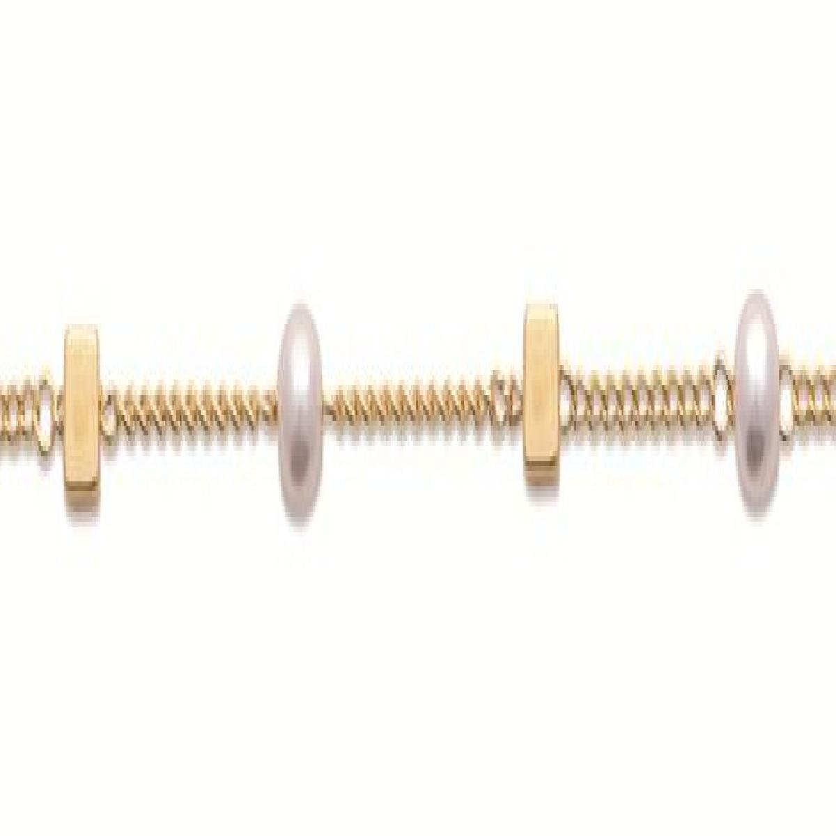 Bracelet Simple – Modèle Corde Tressée Fine Pour Poignet Classique – Or 18 Carats
