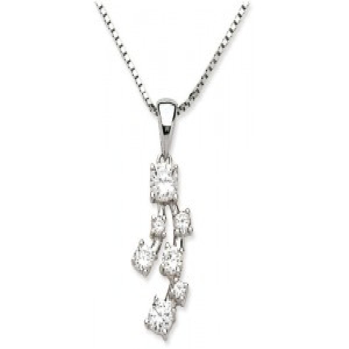 Collier AG925 – Argent 925, Pièce de Bijouterie en Argent, Discret Intemporel Éternel
