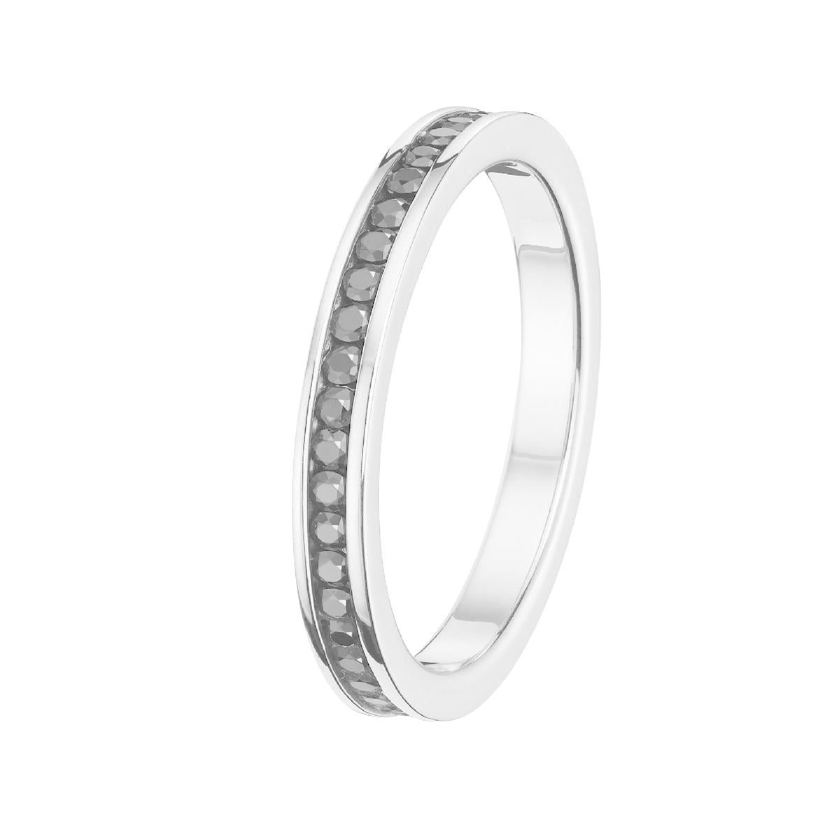Bague Diamant Taille Brillant Solitaire Pavé Croisé Avec Griffes Classiques – Or 18 Carats