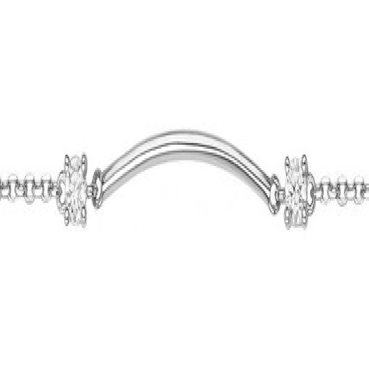 Bracelet Simple P. Blanches Maille Fine et Épurée Version Classique Élégante – Argent 925