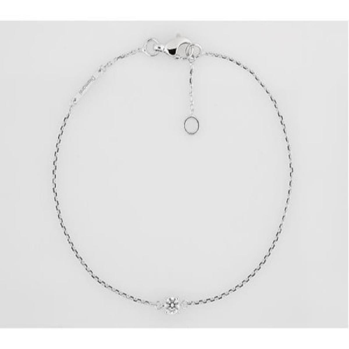 Bracelet Simple À Maillons Fins De La Collection P. Blanches – Or Jaune 18 Carats