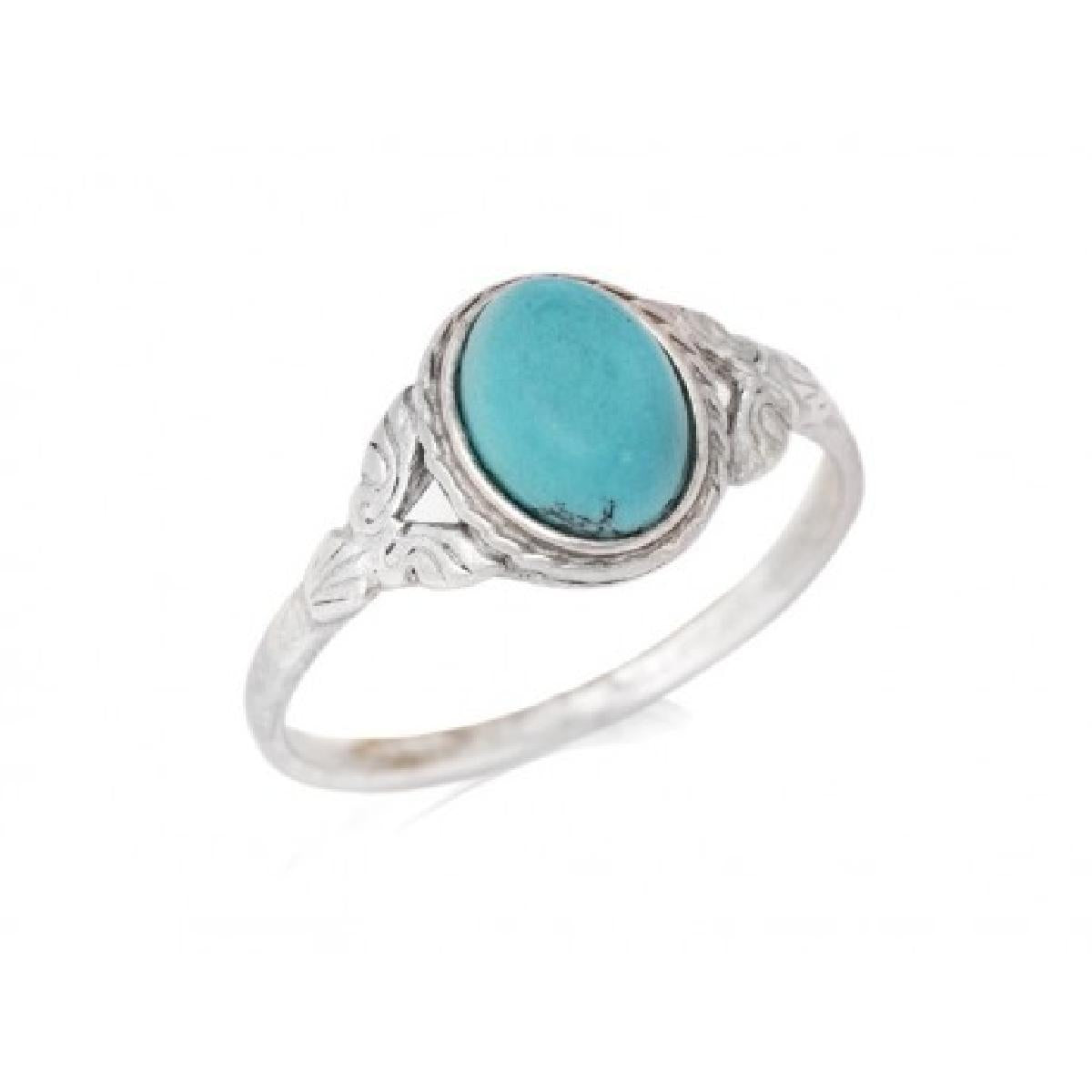 Solitaire Pierre De Couleur Modèle ALOÏZE Collection Classique Version Précise – Argent 925