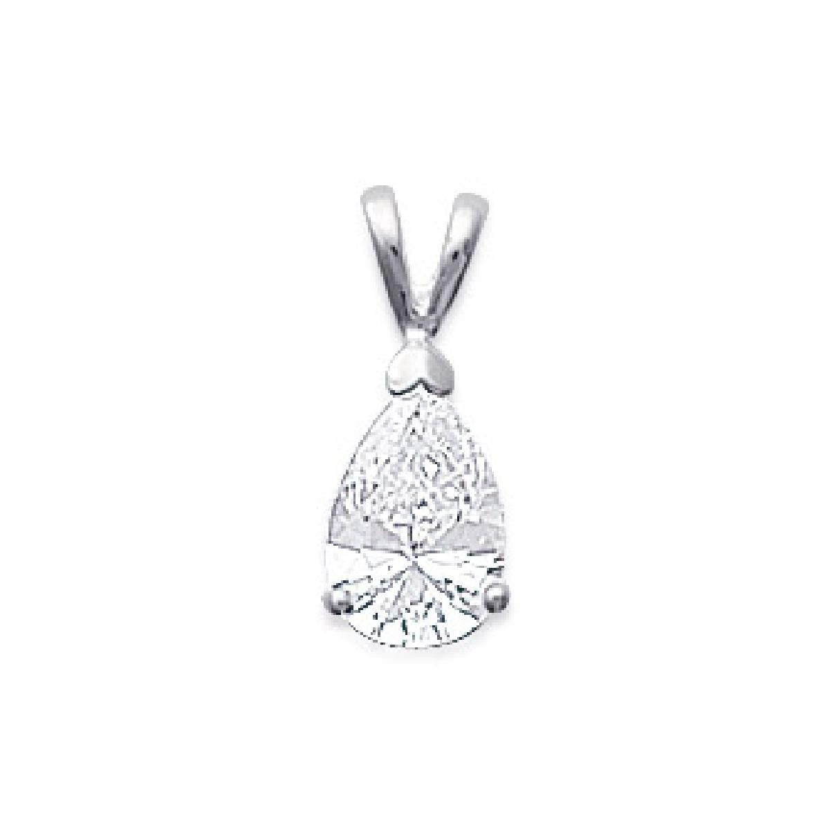Pendentifs AG925 – Zirconium Massif Poli, Confection ALOÏZE, Bijoux D'Atelier Artisanal