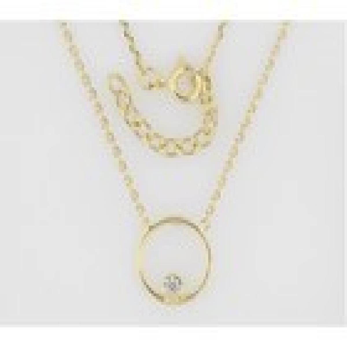 Collier Simple P. Blanches Collection Classique Ligne Mince Et Sobre – Zirconium