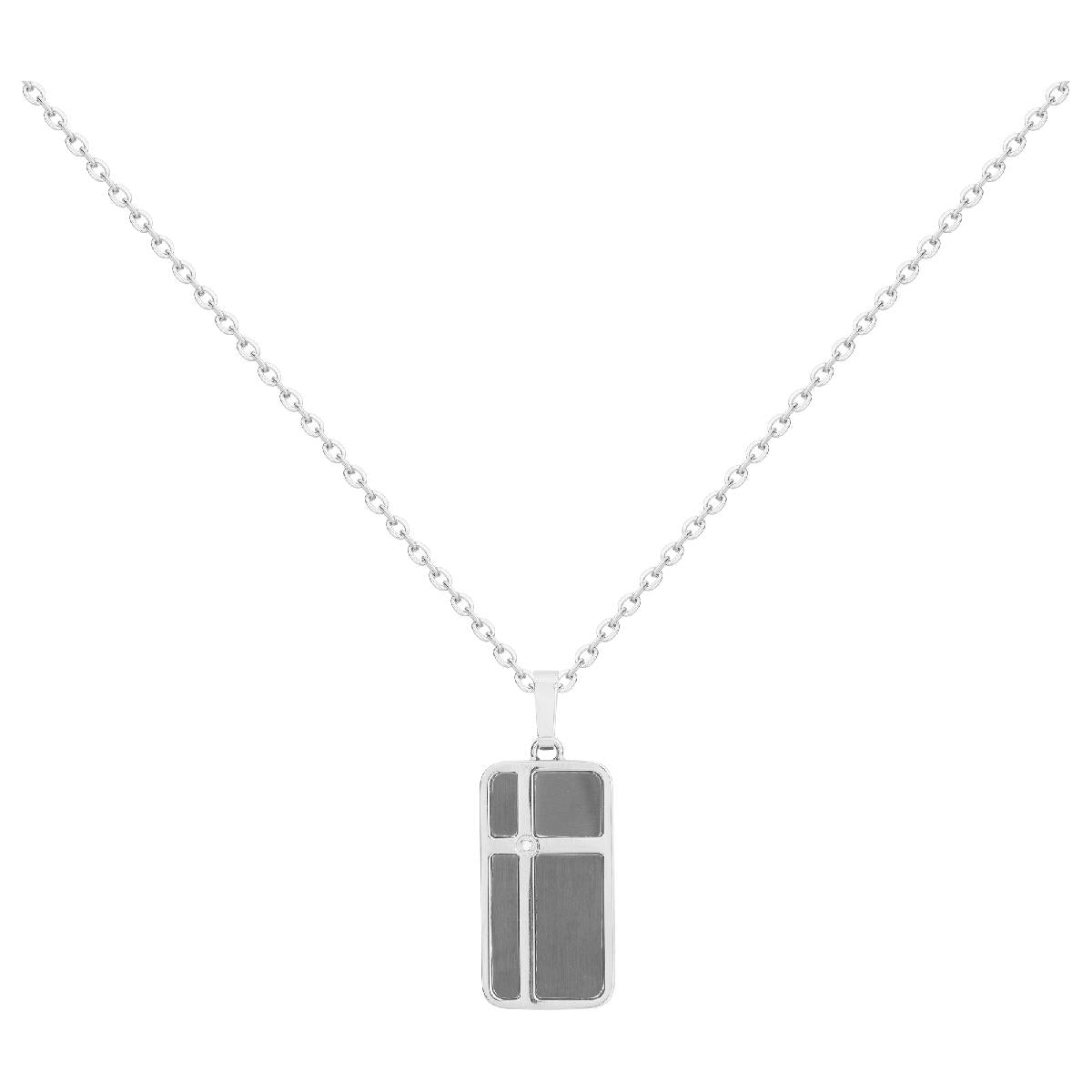 Collier Souple P Blanches – Acier et Diamant