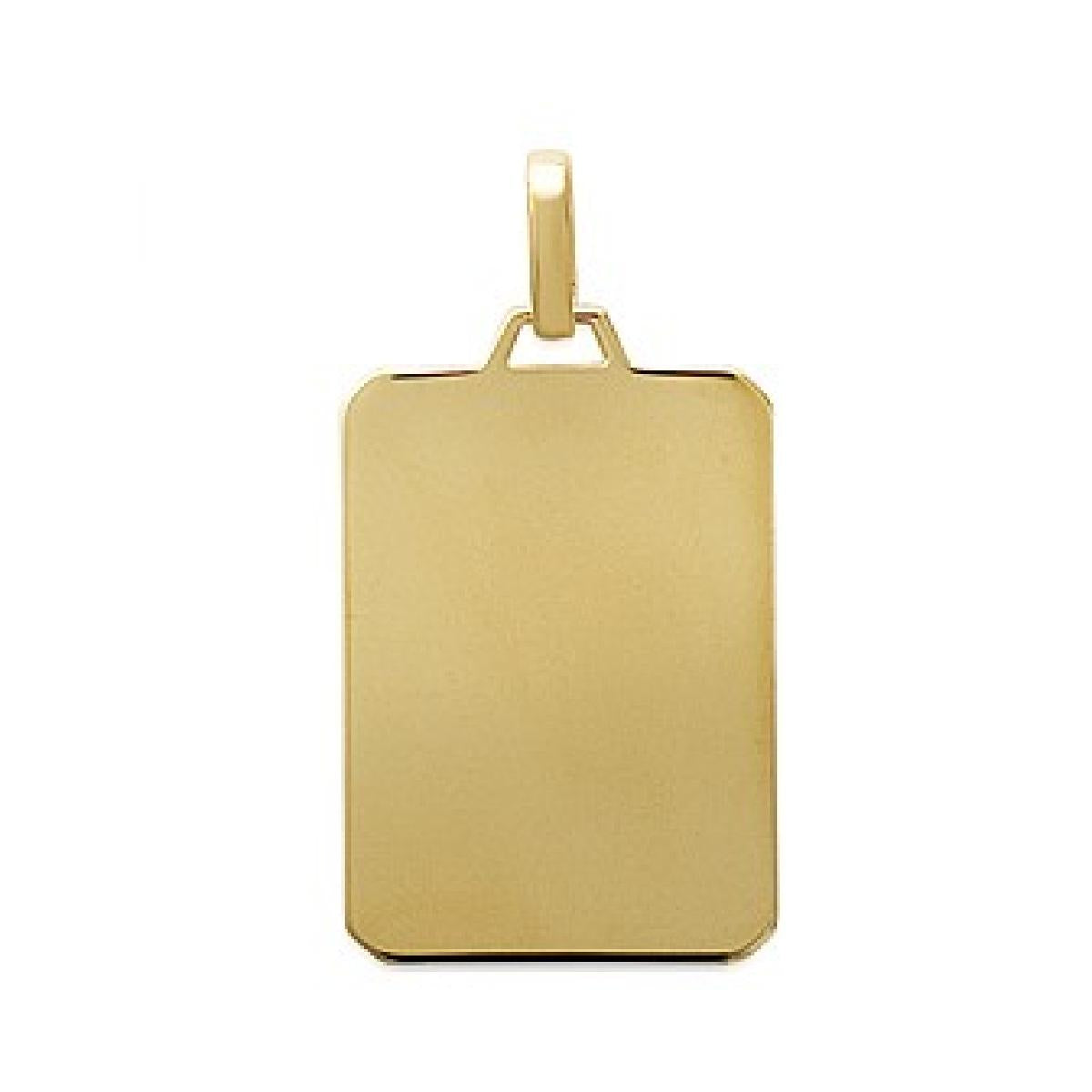 Pendentif Médaillon Rond Gravable Gravure Personnalisée 30 Mm X 22 Mm – Plaqué Or