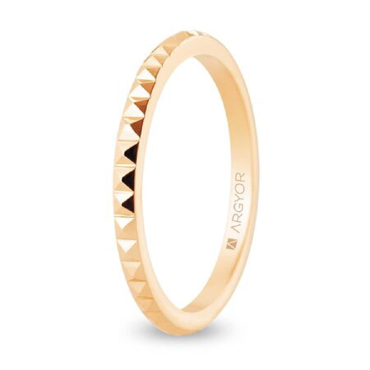 Alliances À Motifs ALOÏZE Modèle Signature Édition Numéro 001 – Or Jaune 18 Carats