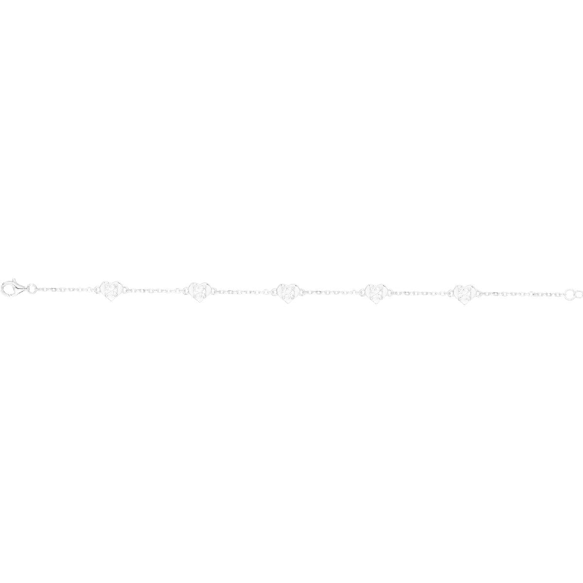 Bracelet Souple P. Blanches ALOÏZE Zirconium Collection Atelier Art Du Poignet – Argent 925