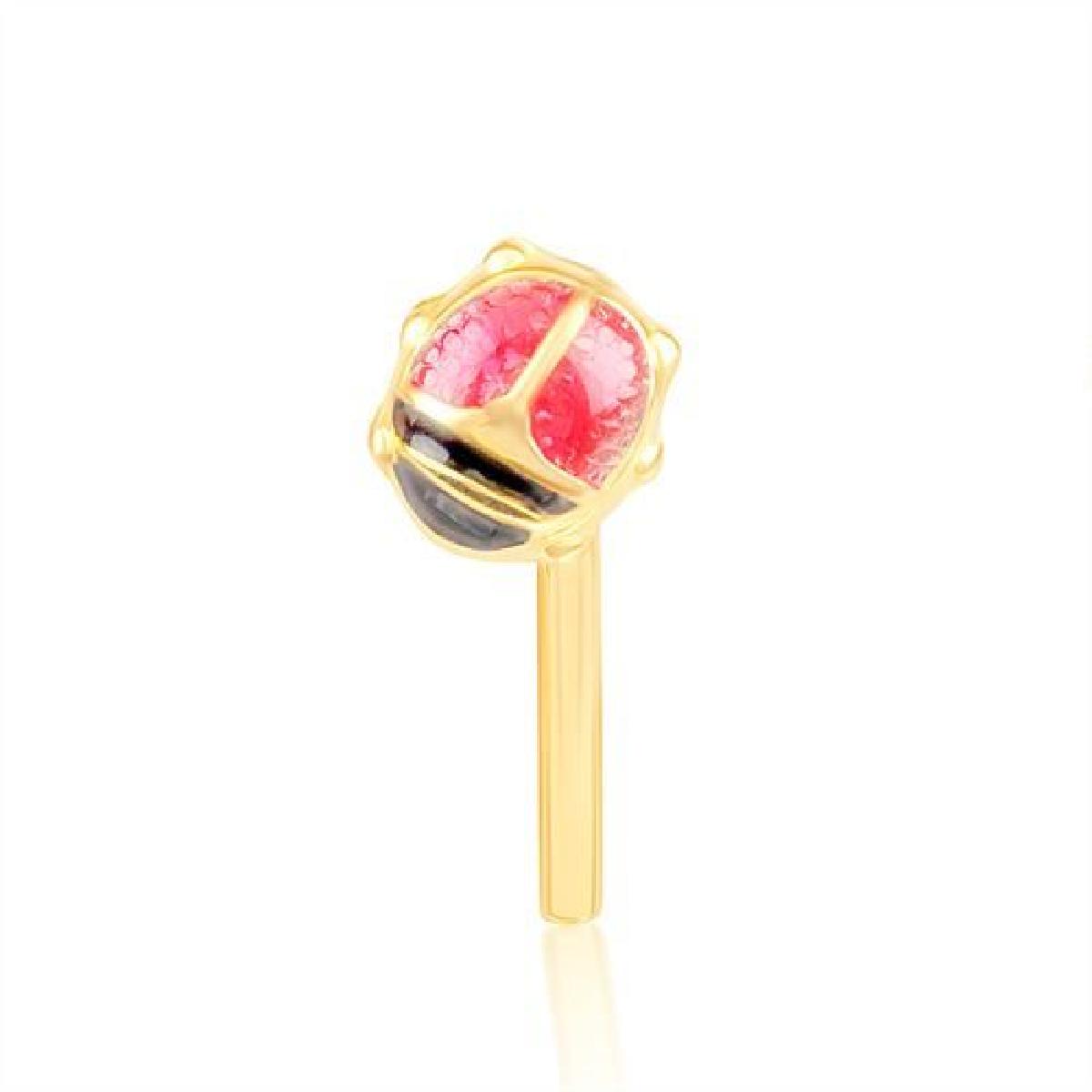Piercing Pour Lobe Et Cartilage Ligne Classique Intemporelle AU750 – Or Jaune 18 Carats