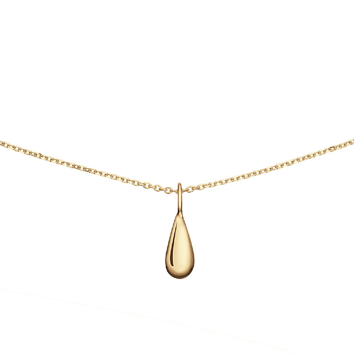 Collier Simple Tout Or – Chaîne Jaune 18 Carats, Longueur Réglable, Finition Satinée, Modèle ALOÏZE