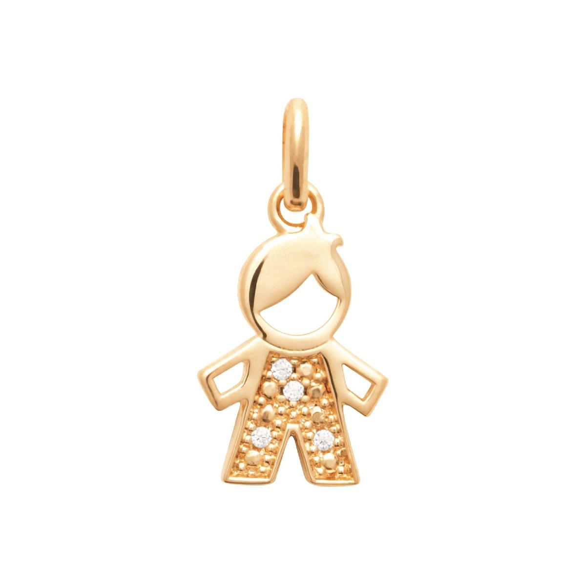Pendentifs P. Blanche Solitaire – Zirconium Gris Clair Poli Satiné Finition Miroir