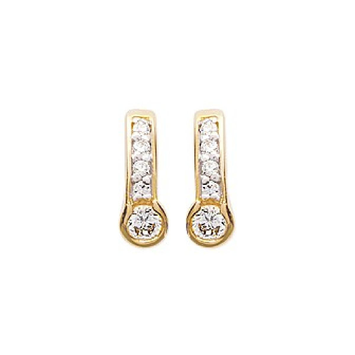 Boucles d'oreilles Arcadia Édition Studio Prestige Trident Atelier Émeraude – Zirconium