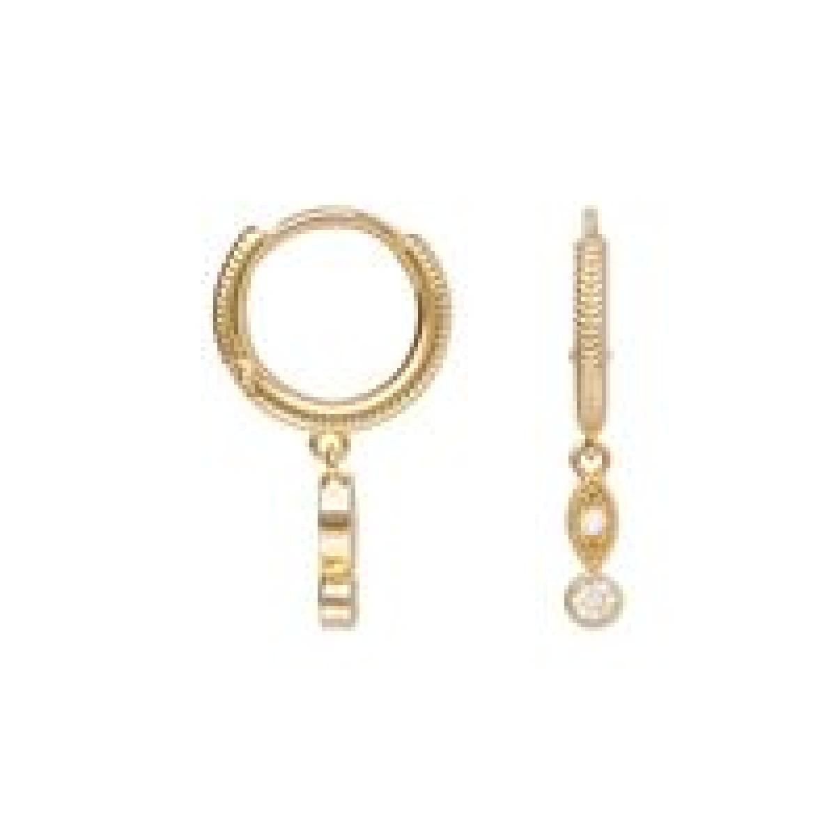 Créole DORM P.BLANC Longueur 4 cm Pendante Fine et Élégante Attache Boucle D'Oreille – Zirconium