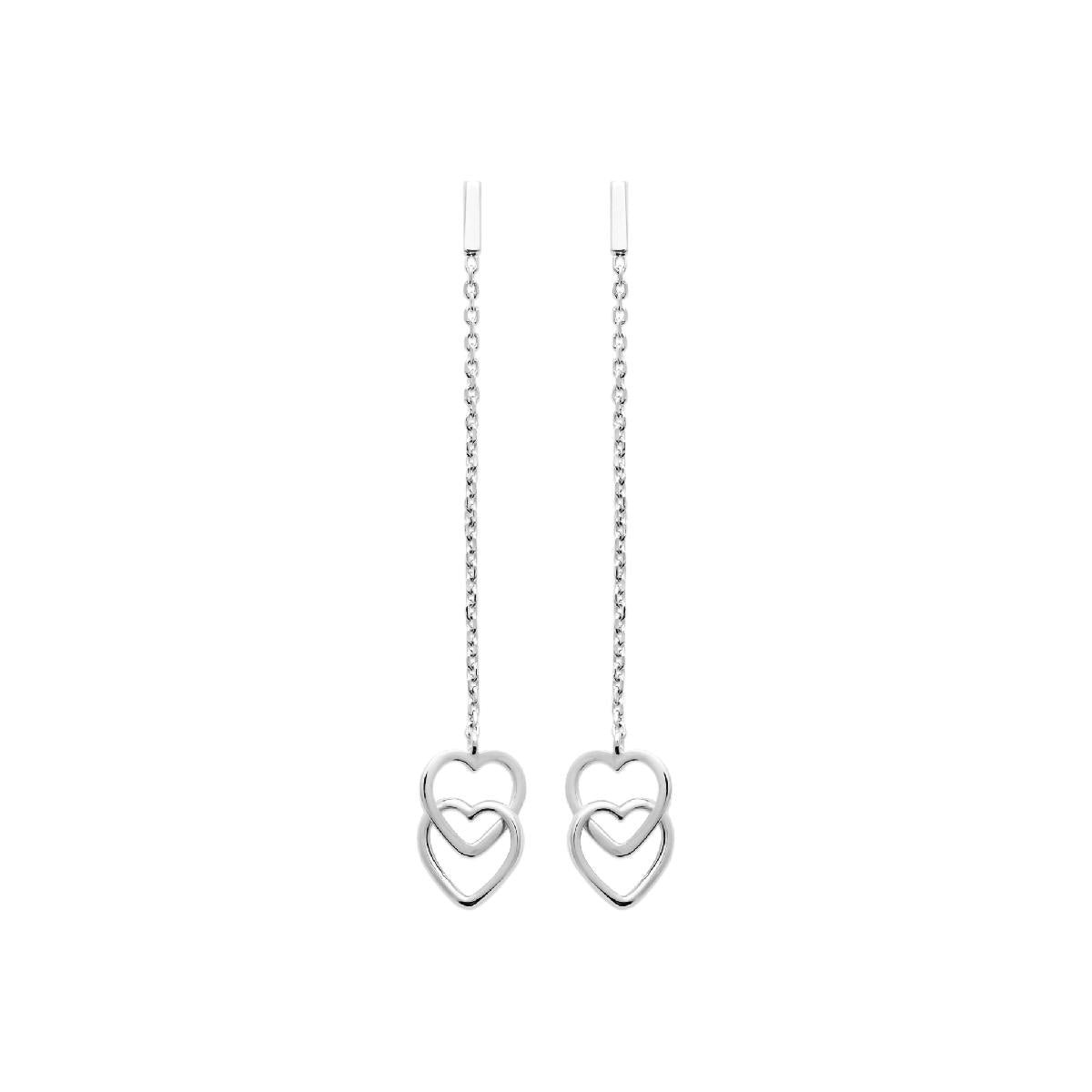 Créole DORM PEND PAMP Longueur 28 Mm Facettes Rondes Finition Poli Fine – Argent 925