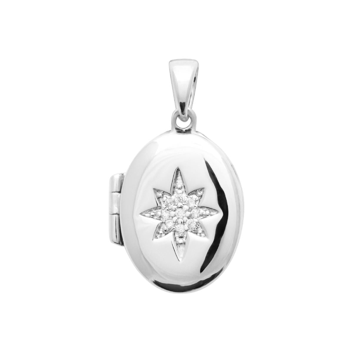Pendentifs ALOÏZE P. Blanches Compos Argent 925 Et Zirconium Finition Miroir Polie