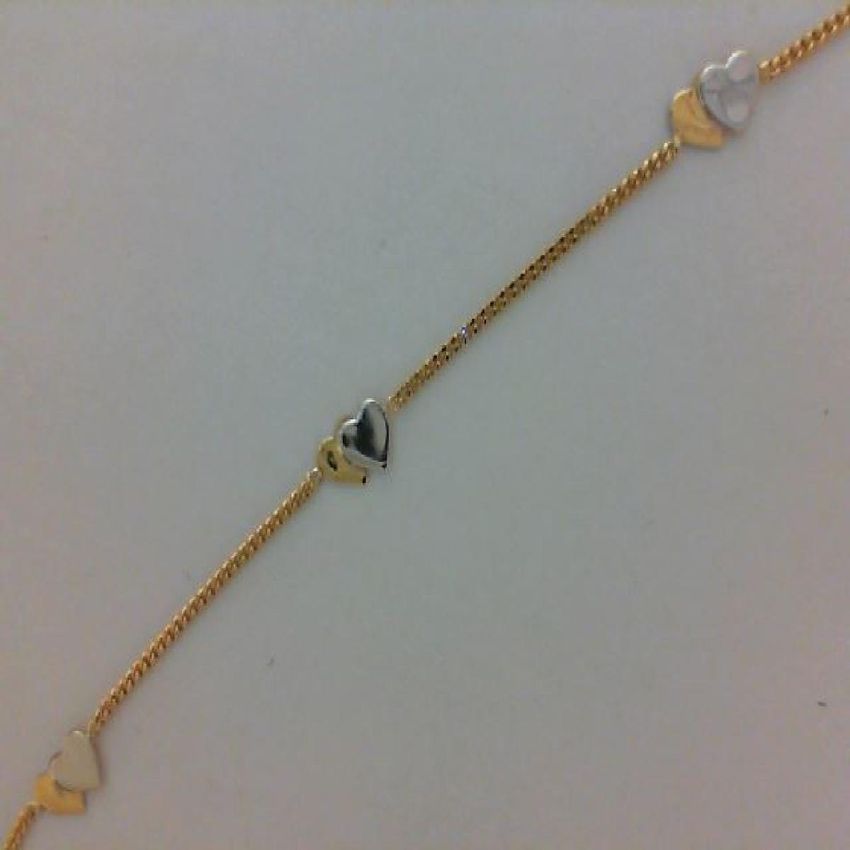 Bracelets Simples AU375 – Or Jaune 9 Carats Satinée Et Résistante Brillante Polie