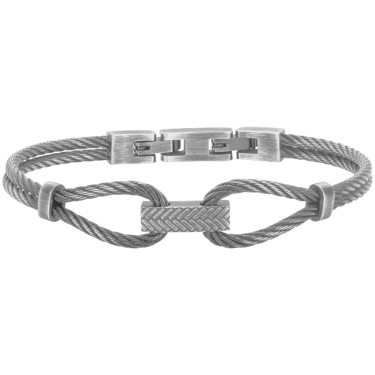 Bracelet Rigide ALOÏZE Collection Minimal Jonc Inoxydable Finition Satinée – Acier