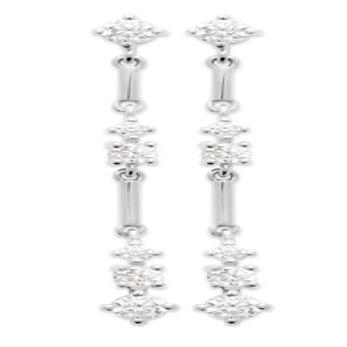 Boucles d'Oreilles AG925 – Argent Rhodié