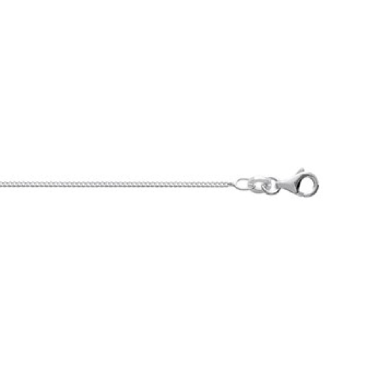 Collier Gravé Délicat Et Intemporel Longueur Réglable Chaîne Fine À Fermoir Mousqueton AG925 Argent