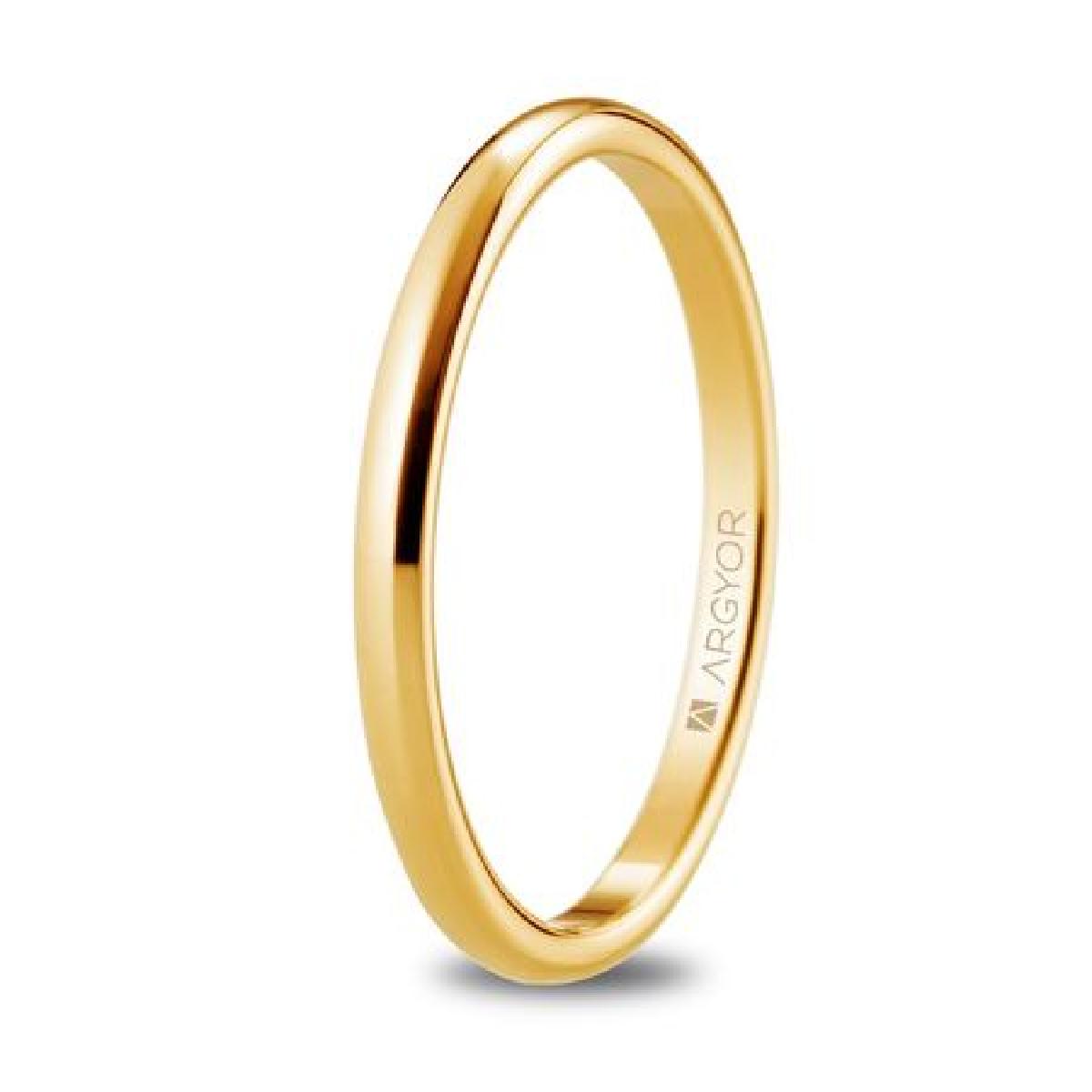 Alliances Lisses ALOÏZE Collection Signature Classique – AU750 Version 1 Or 18 carats