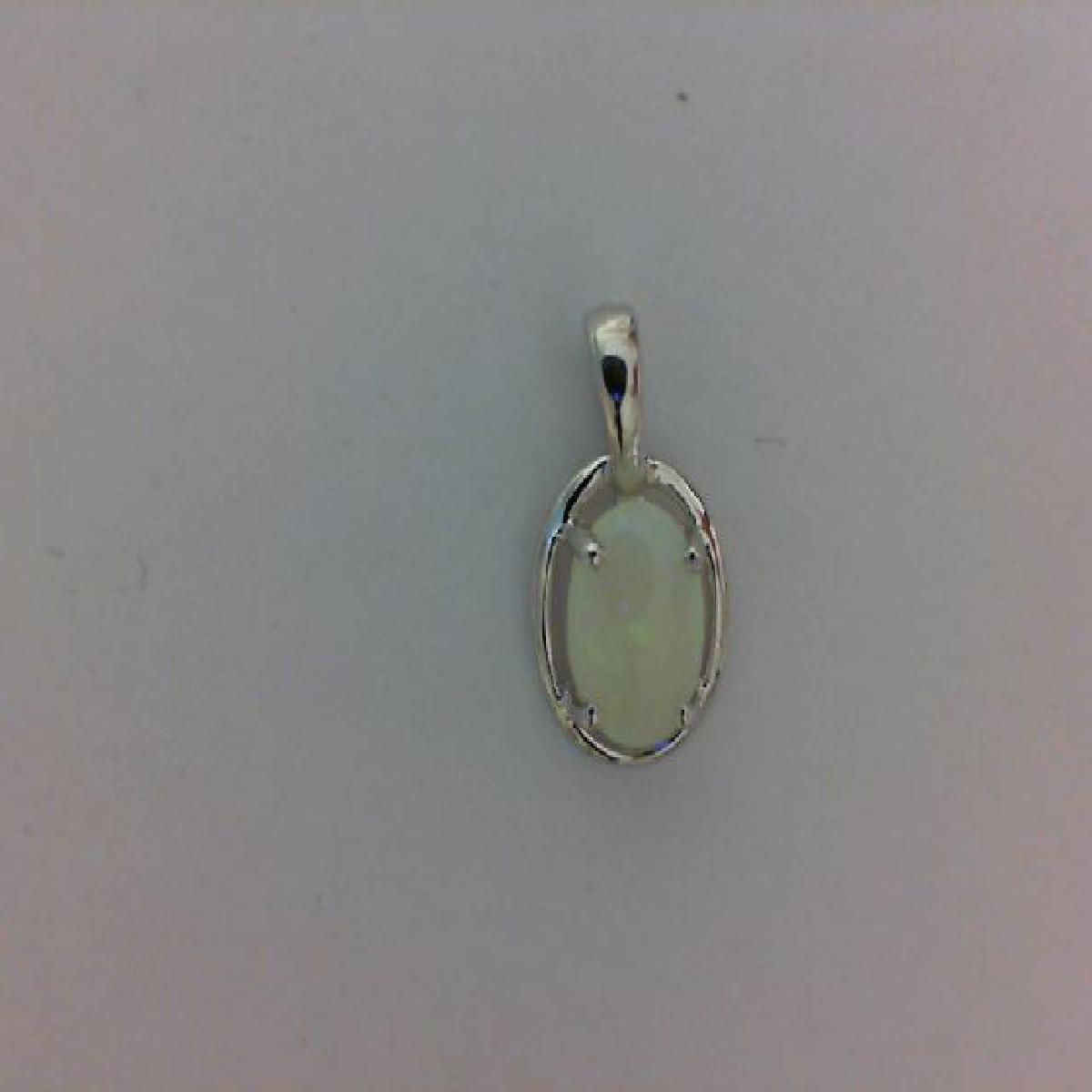 Pendentifs P Blanche Solitaire Opale Taillée En Poire Version Classique Longue Argent 925