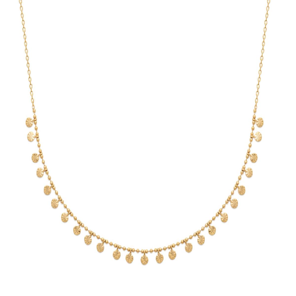 Collier Souple Modèle Chaîne Serpentine Fine à Longueur Ajustable – Or Jaune 18 Carats