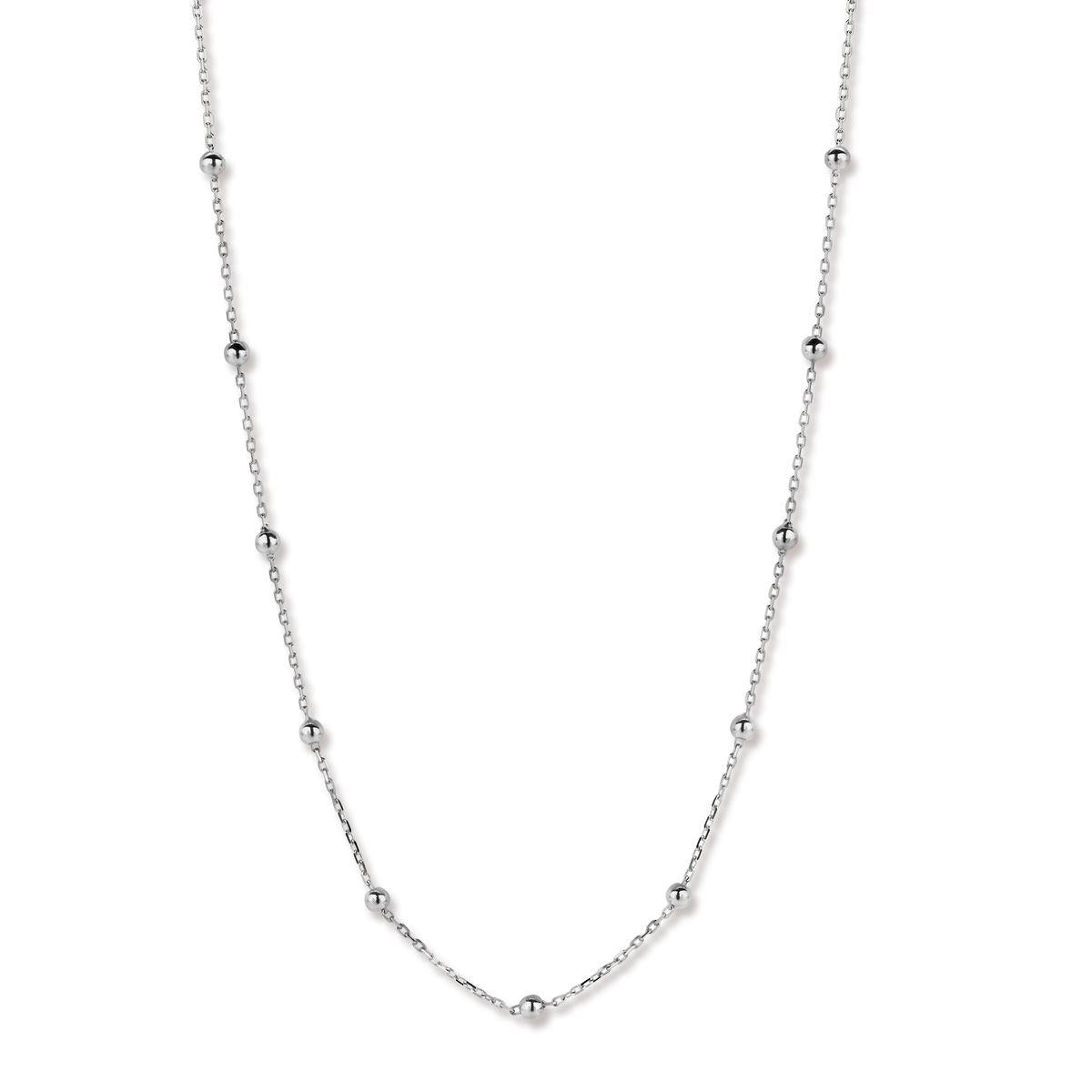 Collier Simple Trame Dorée Fine Version Classique Longueur Standard – AU750 Jaune 18 Carats