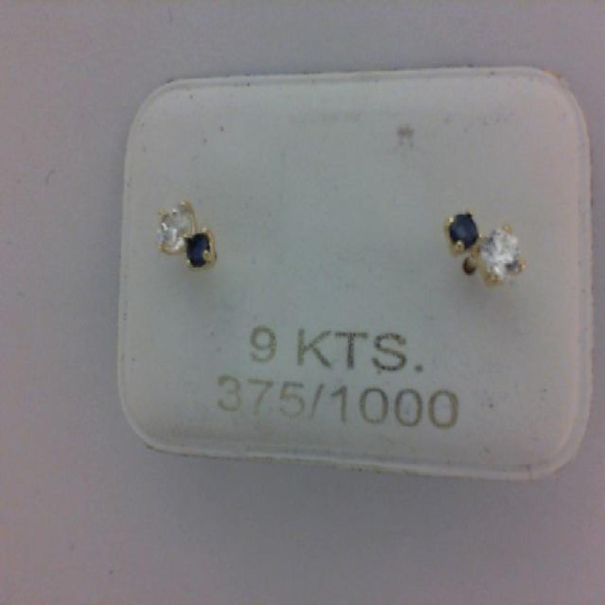 Boutons D'Oreille À Pierres De Couleur AU375 Zirconium Pour Oreilles Sensibles Hypoallergéniques