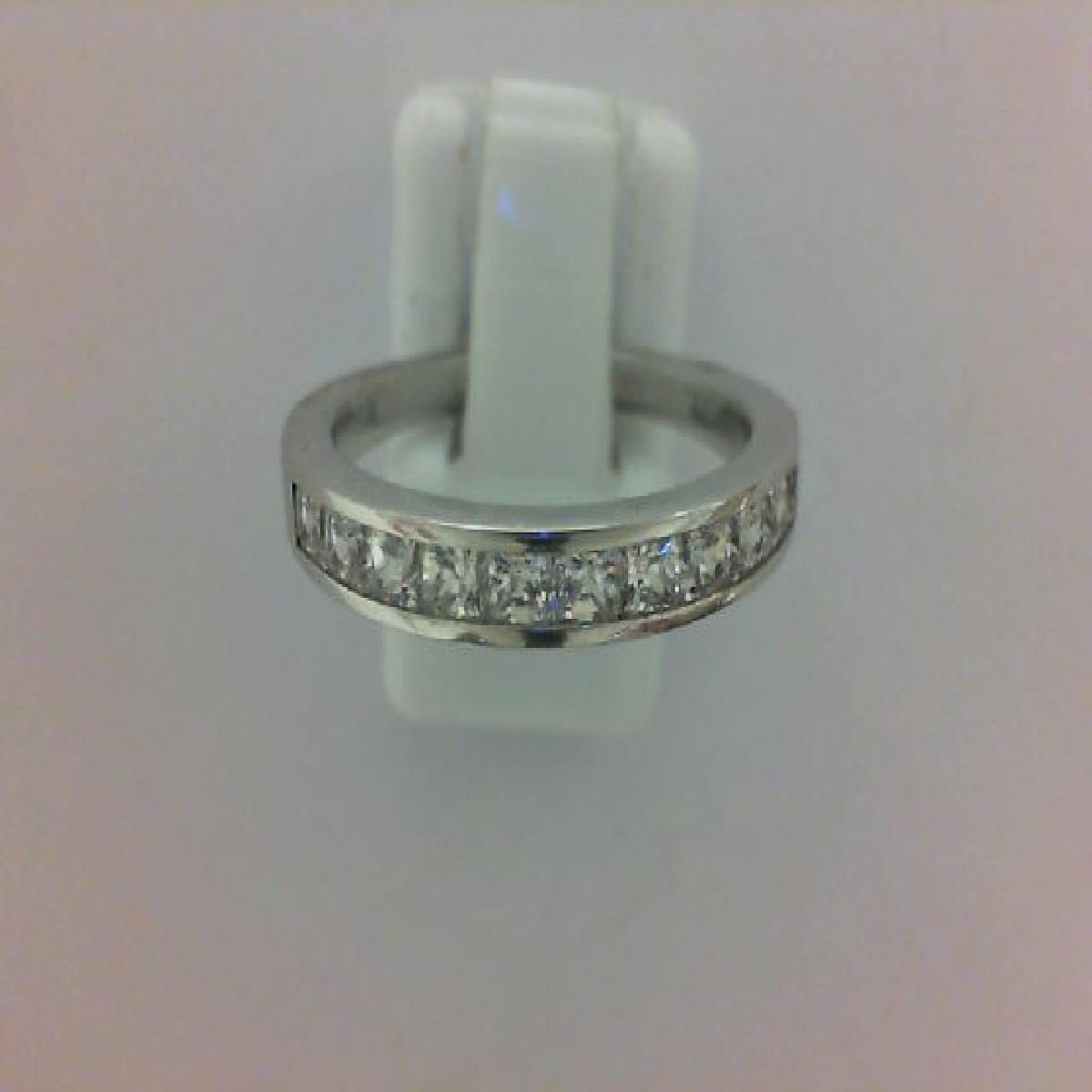 Alliances Demi Tour Pierres Diamant Taille Brillant Sertie Version Classique Or 18 Carats