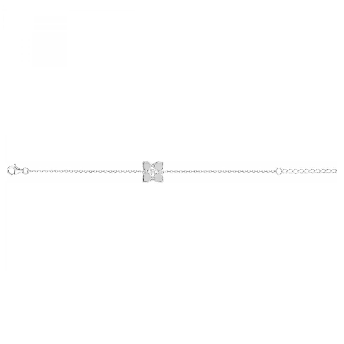 Bracelet En Chaîne Perlée Délicate Et Intemporelle Pour Tous Styles AG925 – Zirconium