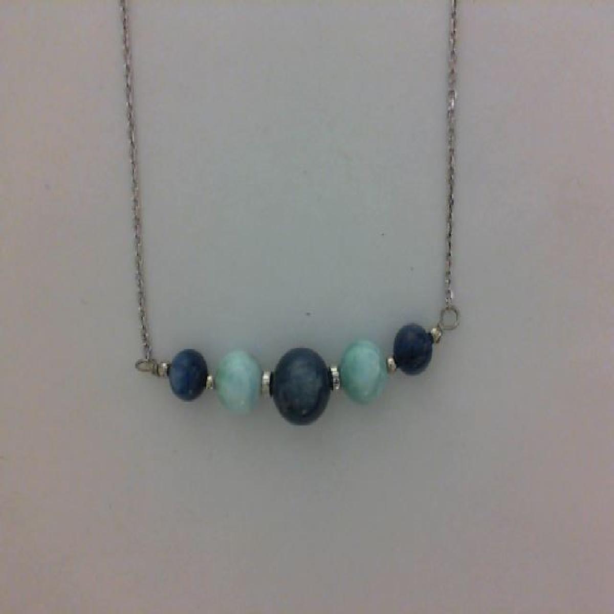 Collier Simple Avec Pendentif Couleur Modélisé Par ALOÏZE En Argent 925 Collection