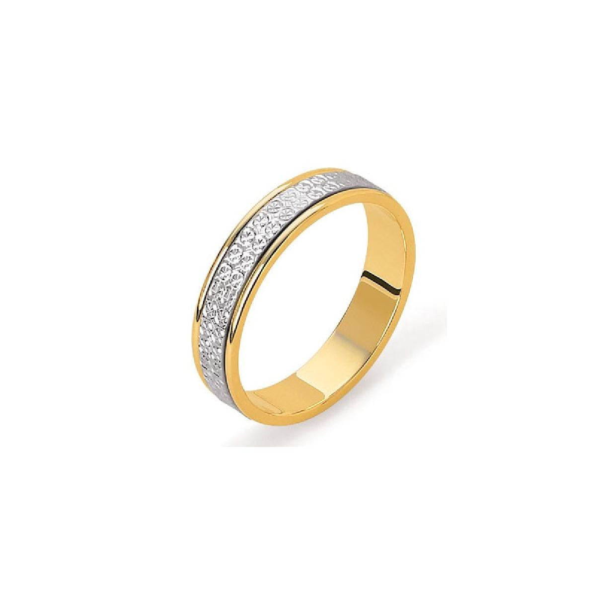 Alliances Lisées Plates À Profil Droit Et Fini Satiné – Modèle J02 ALOÏZE – Or 18 Carats
