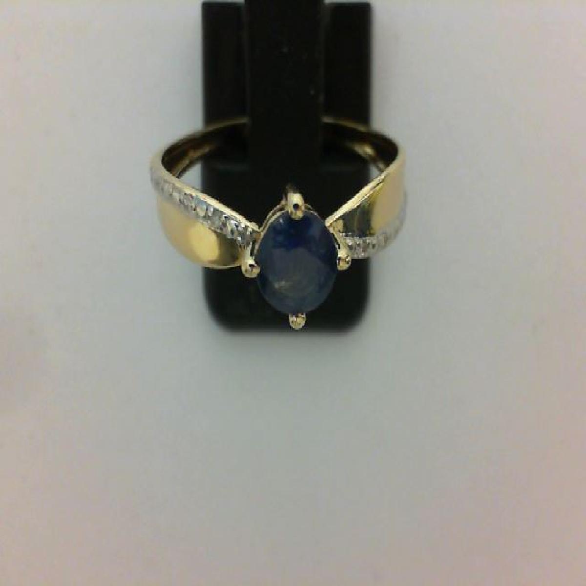 Bague Solitaire Saphir AU375 – Or Jaune 9 Carats, Référence AU375 Collection Aloïze