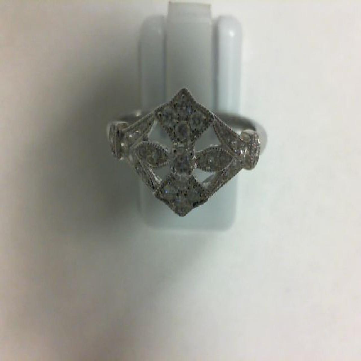 Pendentif Collection Compositions Pierres Blanches Diamant Taille Ronde - Or 18 Carats